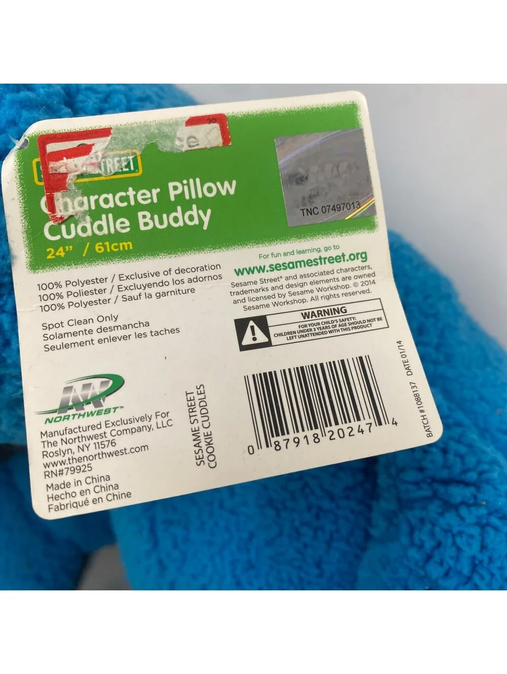 Sesame Street Character Pillow Cuddle Buddy 24